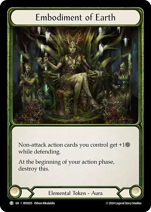 Embodiment of Earth Card Front