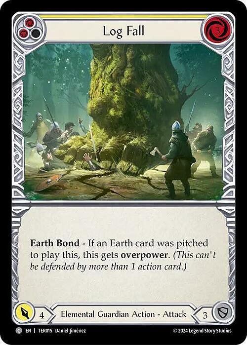 Log Fall - Yellow Card Front