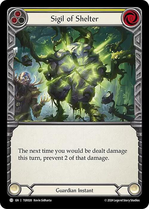 Sigil of Shelter - Yellow Card Front