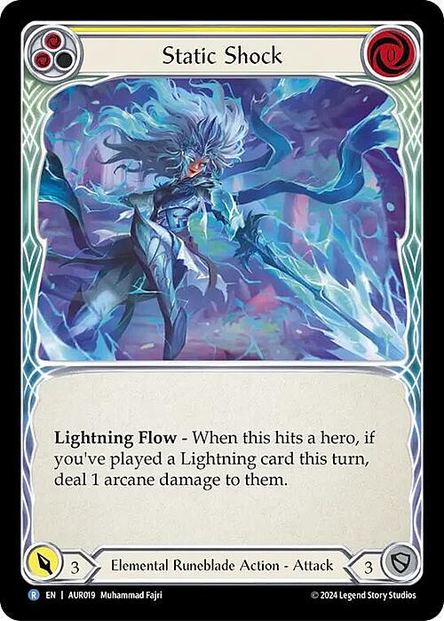 Static Shock - Yellow Card Front