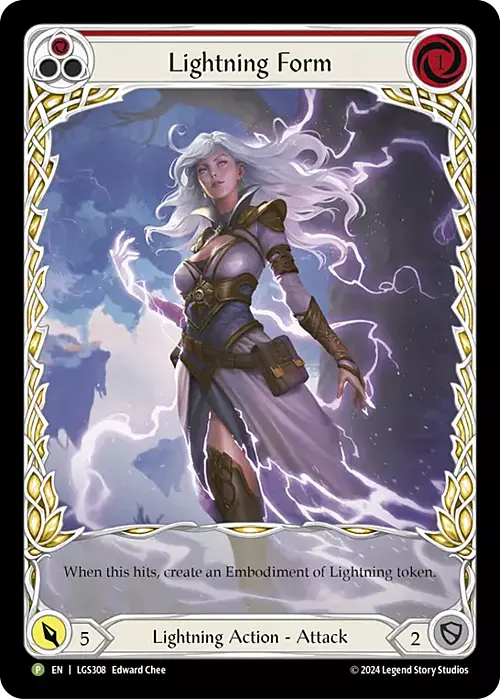 Lightning Form - Red Card Front