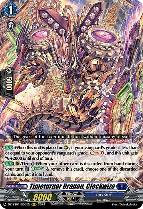 Timeturner Dragon, Clockwize Card Front