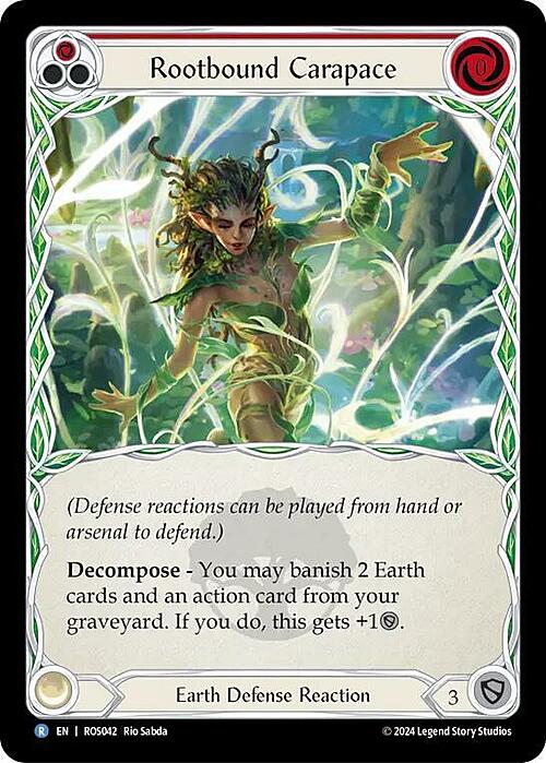 Rootbound Carapace - Red Card Front