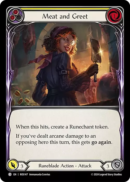 Meat and Greet - Yellow Card Front