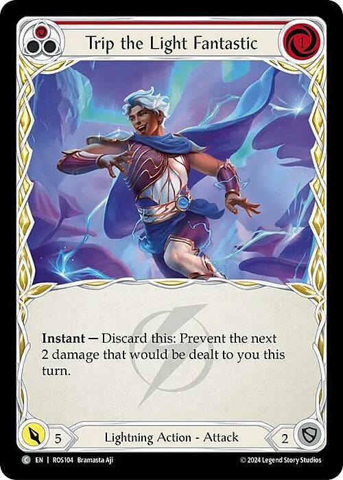 Trip the Light Fantastic (Red) Card Front