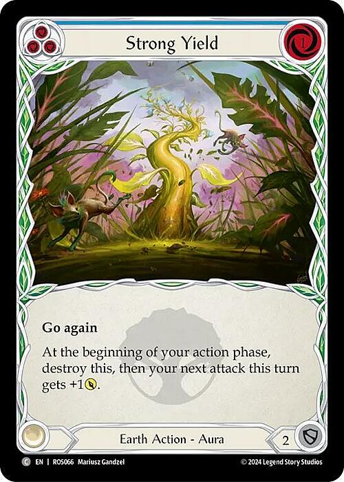 Strong Yield - Blue Card Front