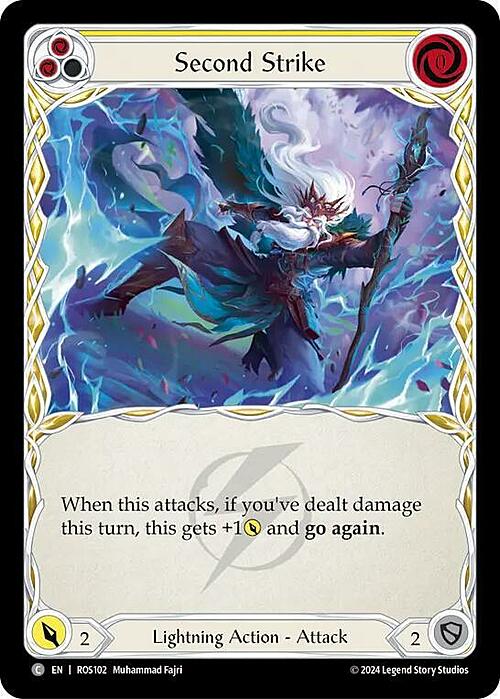 Second Strike (Yellow) Card Front