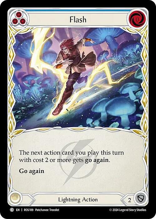 Flash - Blue Card Front