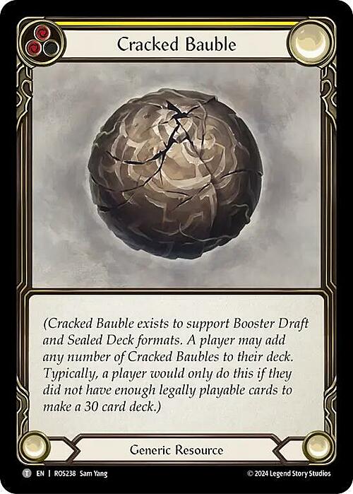 Cracked Bauble Card Front