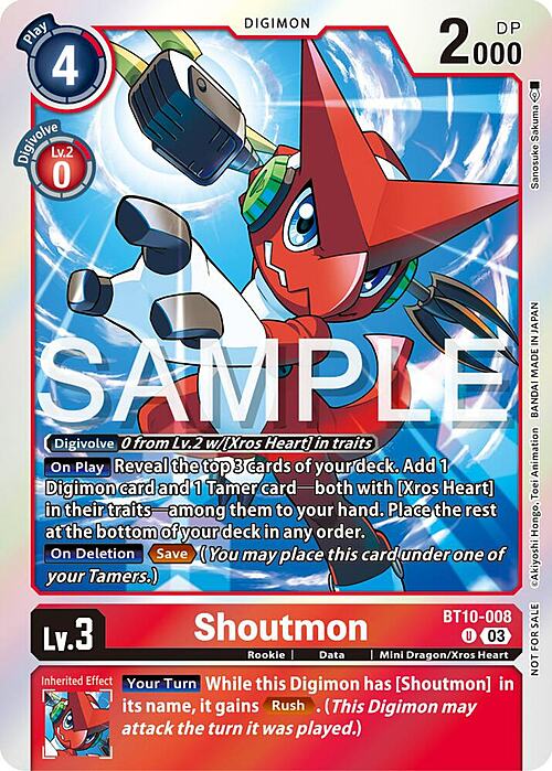 Shoutmon Card Front