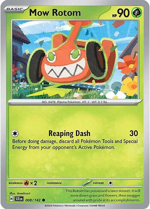 Mow Rotom Card Front