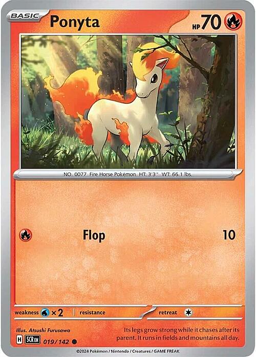 Ponyta Card Front