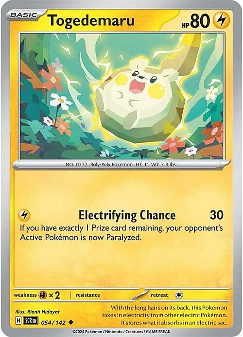 Togedemaru Card Front
