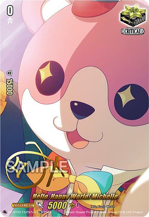 Hello, Happy World! Michelle Card Front