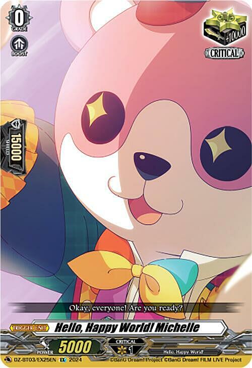 Hello, Happy World! Michelle Card Front