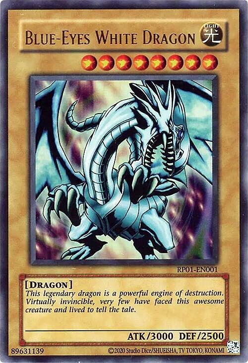 Blue-Eyes White Dragon Card Front
