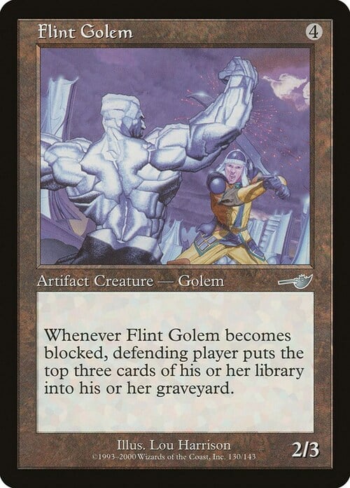 Flint Golem Card Front