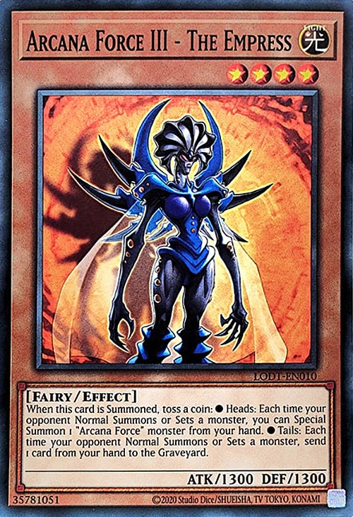 Arcana Force III - The Empress Card Front