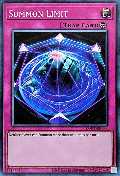 Summon Limit Card Front