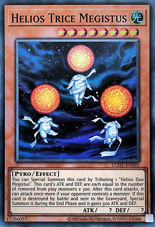 Helios Trio Megistus Card Front
