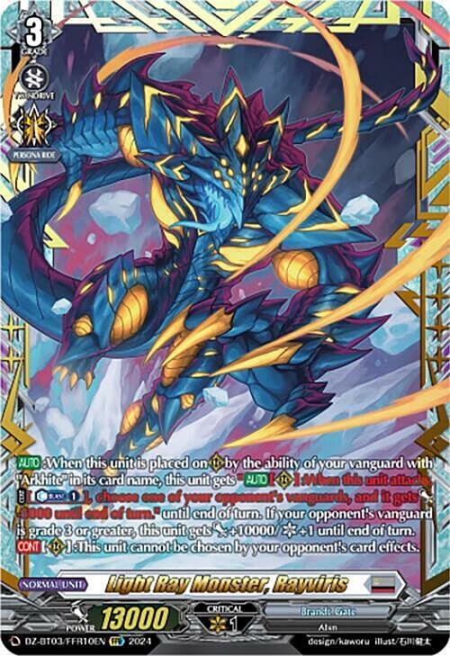 Light Ray Monster, Rayviris Card Front