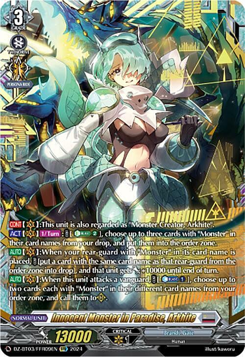 Innocent Monster in Paradise, Arkhite Card Front