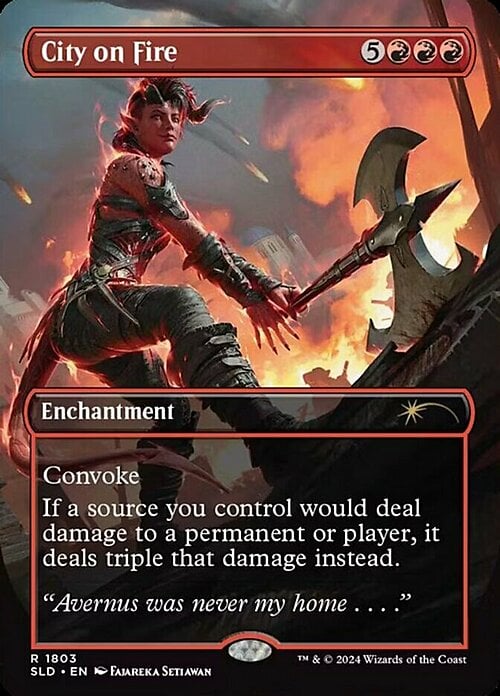 City on Fire Card Front