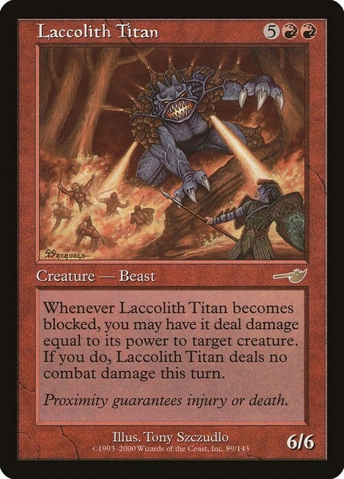 Laccolith Titan Card Front