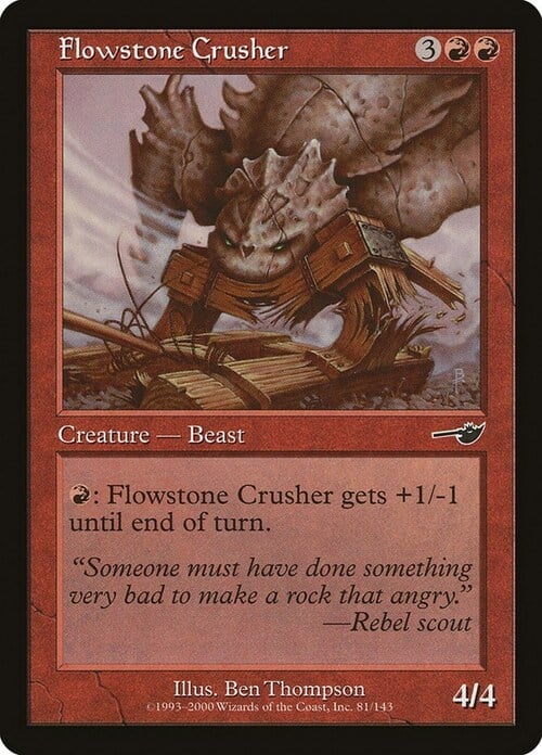 Flowstone Crusher Card Front