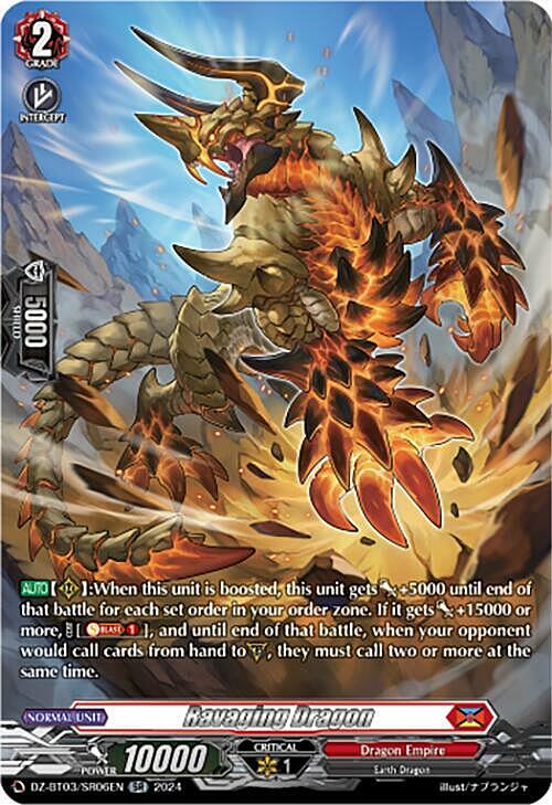 Ravaging Dragon Card Front