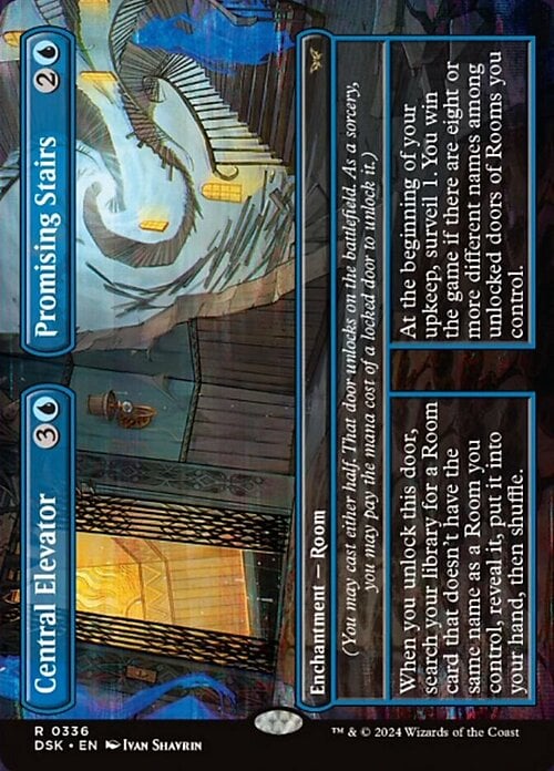 Central Elevator // Promising Stairs Card Front
