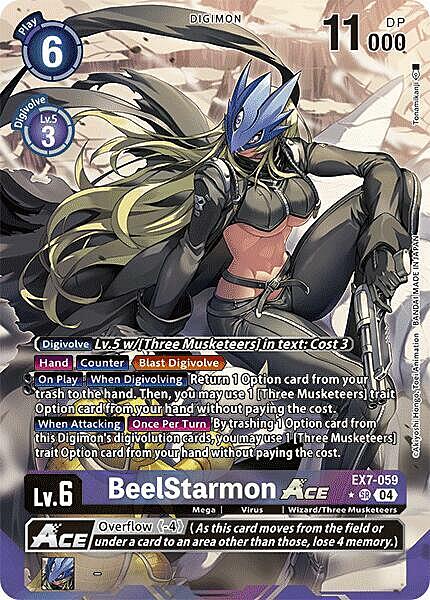 BeelStarmon ACE Card Front