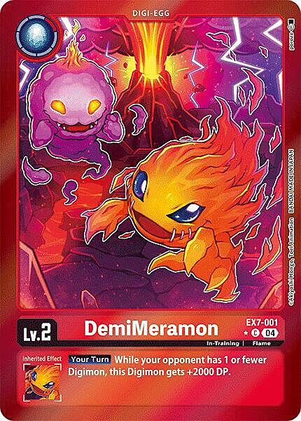 DemiMeramon Card Front