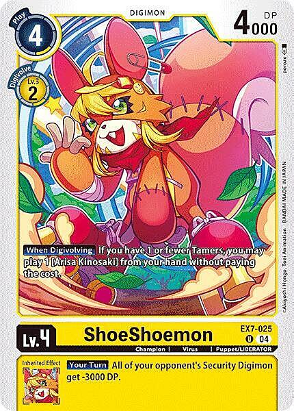 ShoeShoemon Card Front