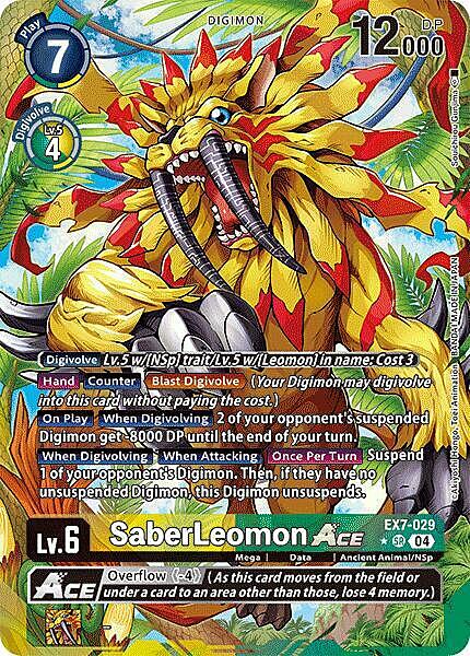 SaberLeomon ACE Card Front