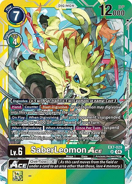 SaberLeomon ACE Card Front