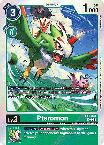 Pteromon Card Front