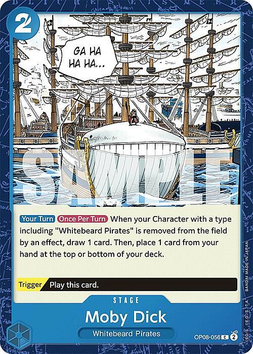 Moby Dick Card Front