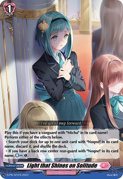 Light that Shines on Solitude Card Front