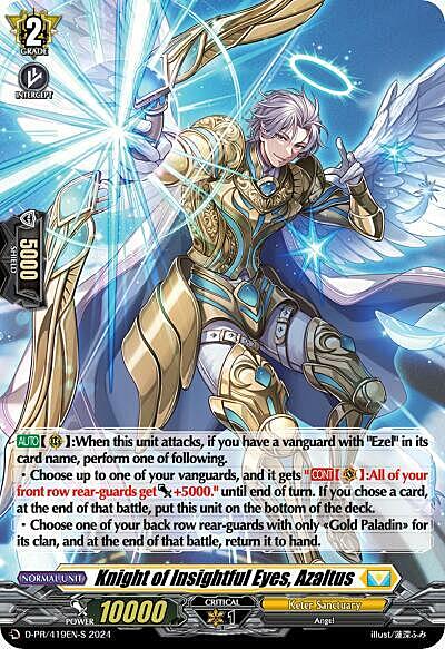 Knight of Insightful Eyes, Azaltus Card Front