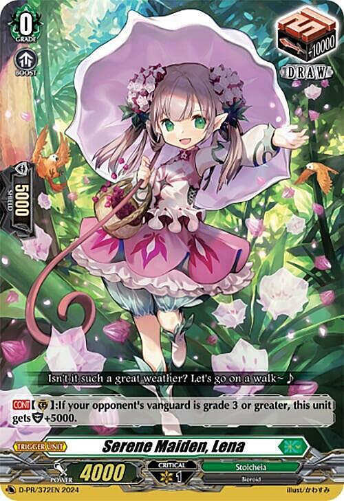 Serene Maiden, Lena Card Front