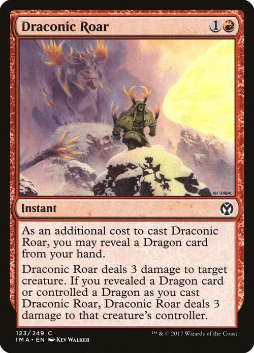 Draconic Roar Card Front
