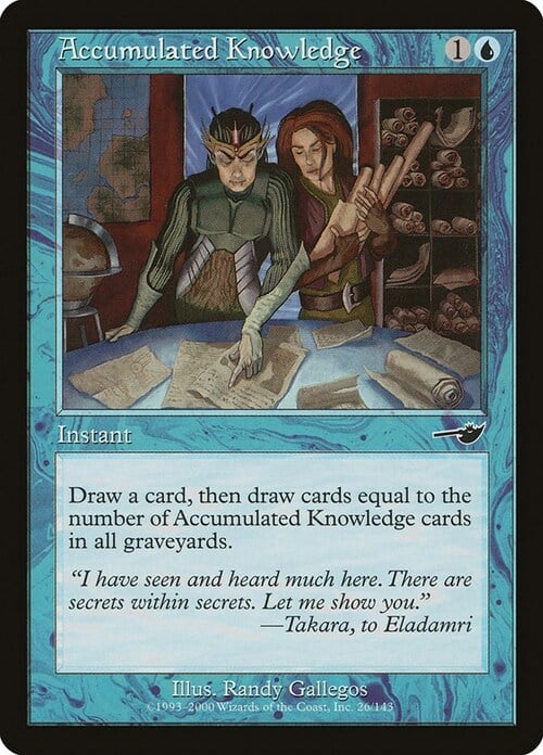 Accumulated Knowledge Card Front
