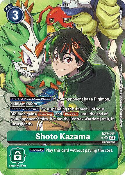 Shoto Kazama Card Front