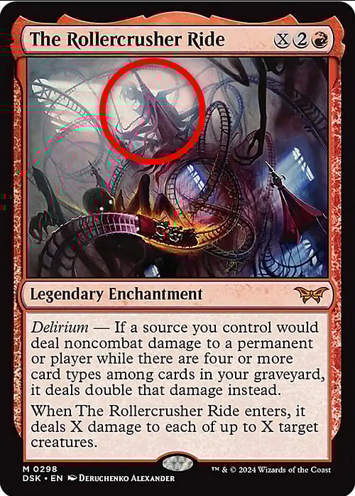 The Rollercrusher Ride Card Front