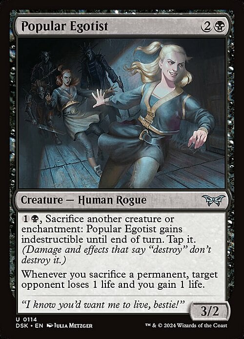Popular Egotist Card Front