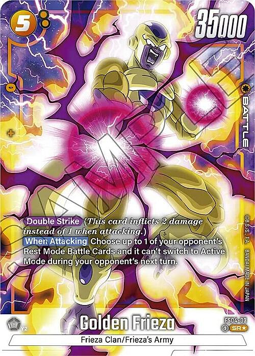 Golden Frieza Card Front