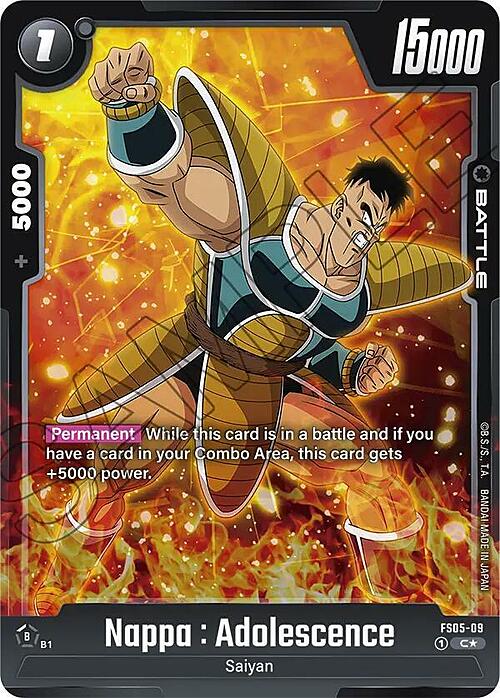 Nappa : Adolescence Card Front