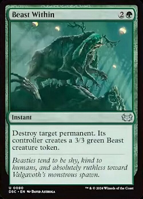 Beast Within Card Front