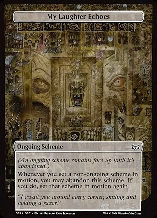 My Laughter Echoes Card Front